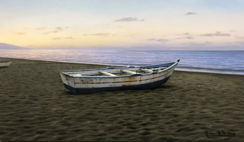 Nuevo día . 46x27cm. óleo sobre lienzo.2020. Robles de la Cruz