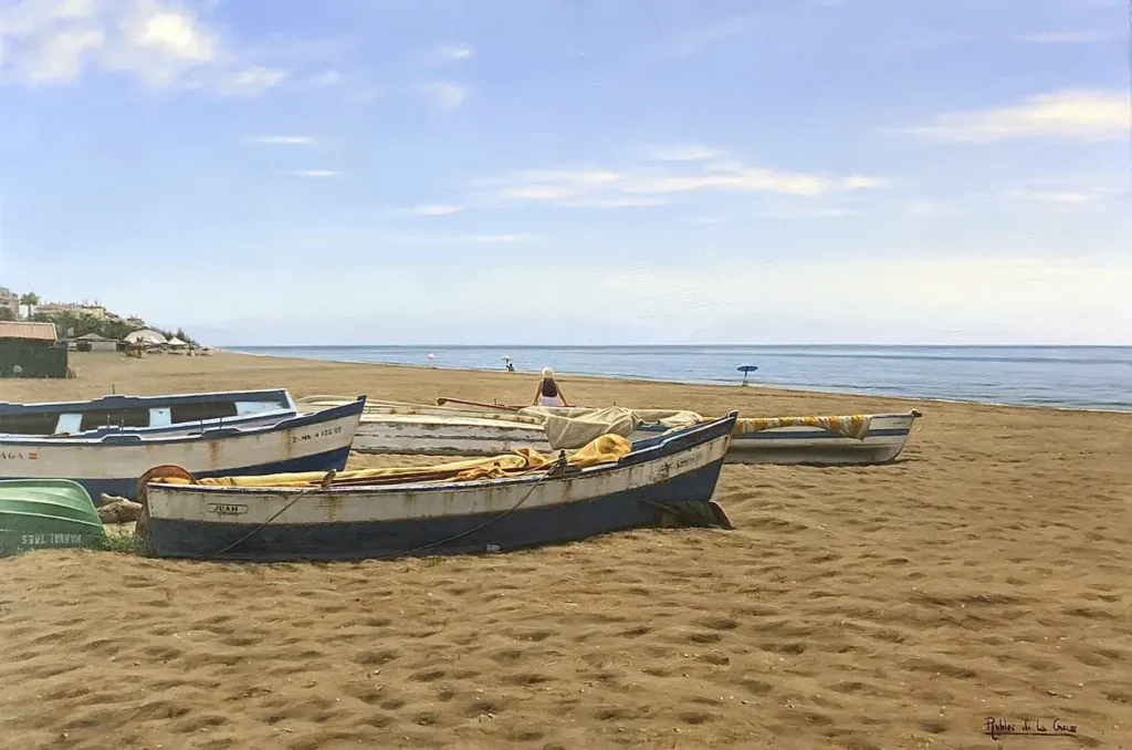 Varadero del Rincón.73x50cm óleo sobre lienzo 2020. Robles de la Cruz