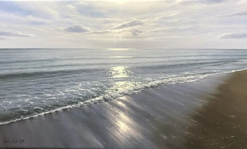 Reflejo en el mar. 55x33cm 2023. Robles de la Cruz