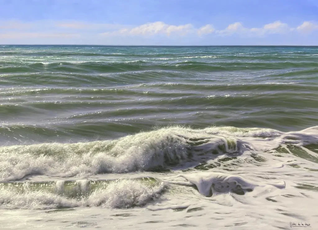 Mar de Alborán. 100x73cm. Óleo sobre lienzo. 2023. Robles de la Cruz