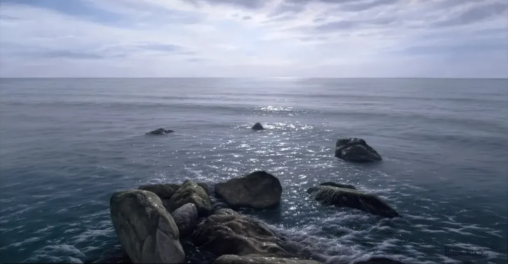 Espejos del Mar.61x38cm. óleo sobre lienzo 2017. Robles de la Cruz